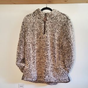 Sherpa sweater 3/4 zip